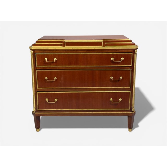 Late 20th Century Russian Neoclassical Style, Commodes, Mahogany, Brass, Europe, 1980s For Sale - Image 5 of 13