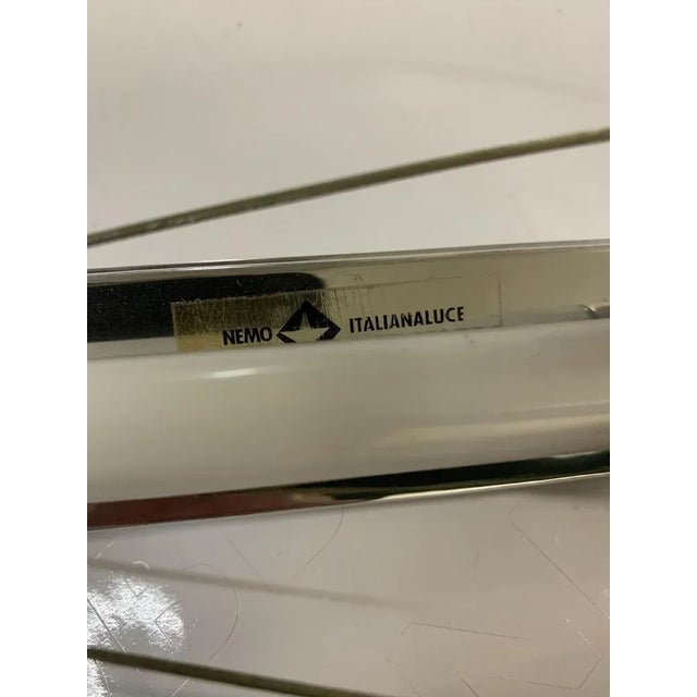 Mid-Century Chrome Floor Lamp by Fassina & Forcolini for Italiana Luce, Italy, 1980s For Sale - Image 16 of 18