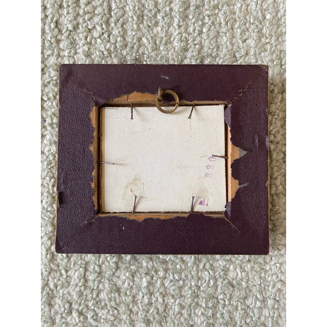 Religious Late 18th Century Antique Retablo Old Master Oil Painting on Metal "Vision of the Virgin" For Sale - Image 3 of 10