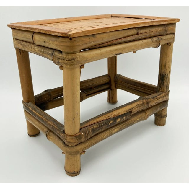 Split Reed Bamboo Plant Stand For Sale In Kansas City - Image 6 of 7