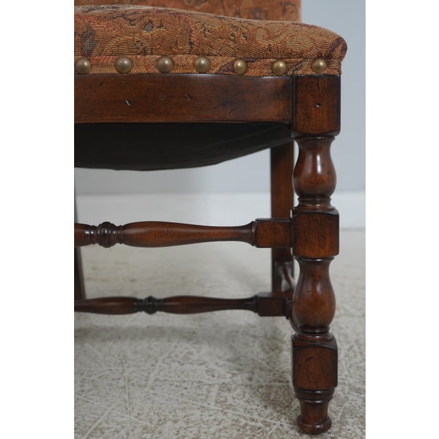 Wood Set of 4 Mahogany High Back Dining Chairs For Sale - Image 7 of 18
