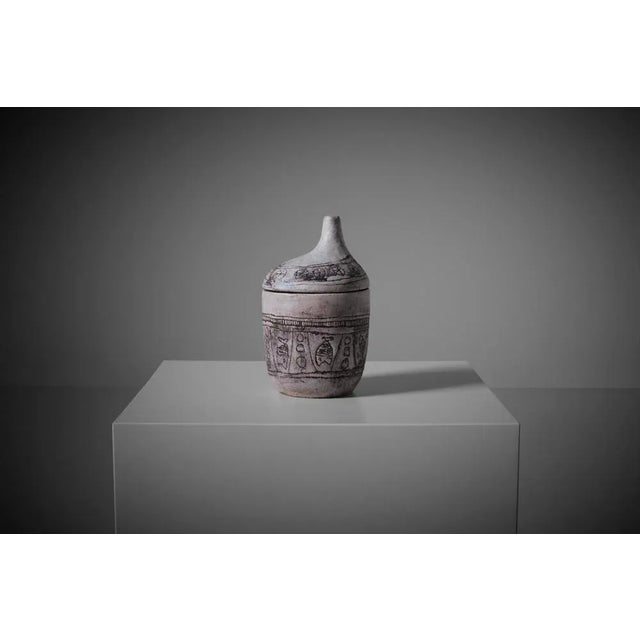 1920s Morphological Ceramic Lidded Jar by Jacques Blin, France, 1920s For Sale - Image 5 of 10