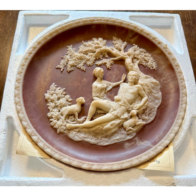 Limited Edition #1420 “A Thing of Beauty” Cameo Plate For Sale - Image 4 of 12