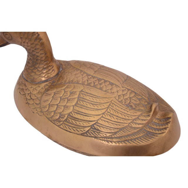 Midcentury 10" Brass Duck Box For Sale In Chicago - Image 6 of 8