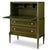 Olive Ash Burl Secretary Desk For Sale - Image 4 of 7