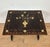 1930s Spanish Baroque Style Side Table with Floral Marquetry Top and Ebonized Base For Sale - Image 4 of 13