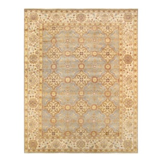 Pasargad Home Melody L. Blue Wool Area Rug- 6' 1" X 8' 9" For Sale