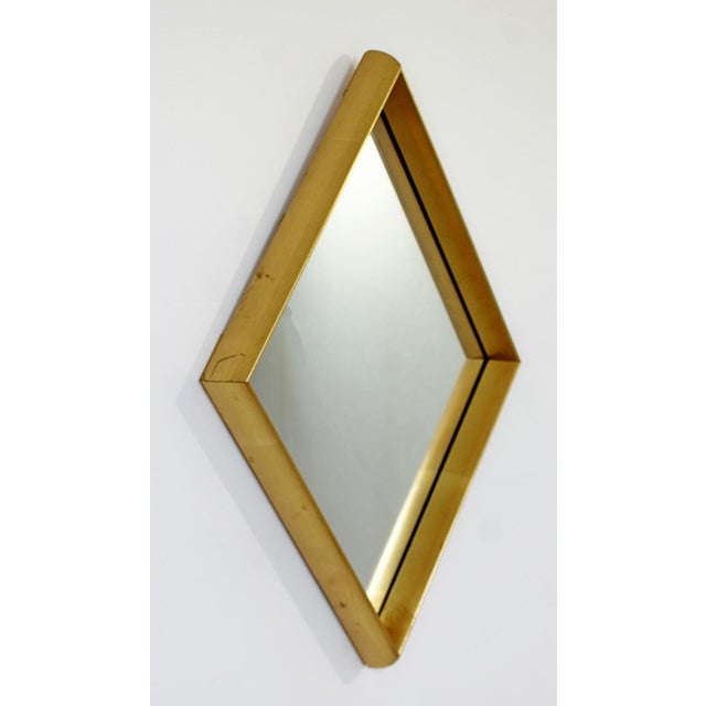 Mid-Century Modern Mid Century Modern Hollywood Regency Gold Gilt Wall Mirror La Barge Diamond 60s For Sale - Image 3 of 6