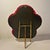Red Vintage Red Floral Venetian Murano Glass Table Mirror For Sale - Image 8 of 10