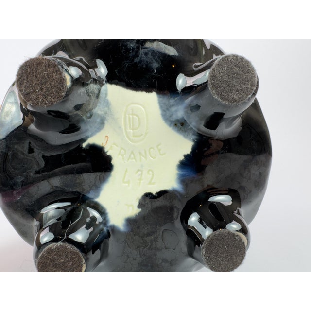 Large Art Nouveau Barbotine Vase by L’Herminie-Declercq, Orchies, France, c.1900 For Sale - Image 15 of 15