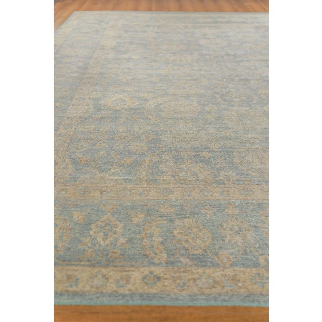 Traditional Exquisite Rugs Harper Hand-Knotted New Zealand Wool Blue/Beige Rug-9'X12' For Sale - Image 3 of 7