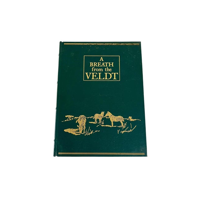 Cabin Set of 5 Leather Bound Safari African Hunting Theme Books For Sale - Image 3 of 13