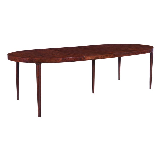 Danish Modern Expanding Rosewood Dining Table by Harry Ostergaard for Moreddi For Sale