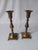 Mid 20th Century Solid Brass Candle Holders Made in India, Set of 2 For Sale - Image 9 of 11