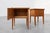 Mid-Century Bedside Tables with Brass Handles, France, 1950s, Set of 2 For Sale - Image 6 of 13