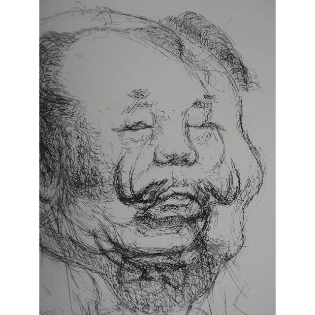 Modern Tim, Dali as Mao, Original Signed Etching For Sale - Image 3 of 6