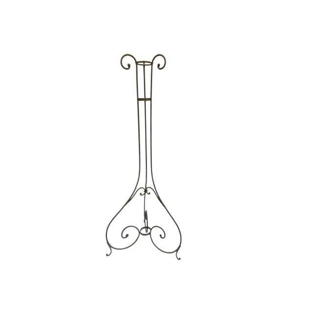 19th century stand made of wrought iron with beautiful old riveted details. These stands were made to hold a witch ball,...