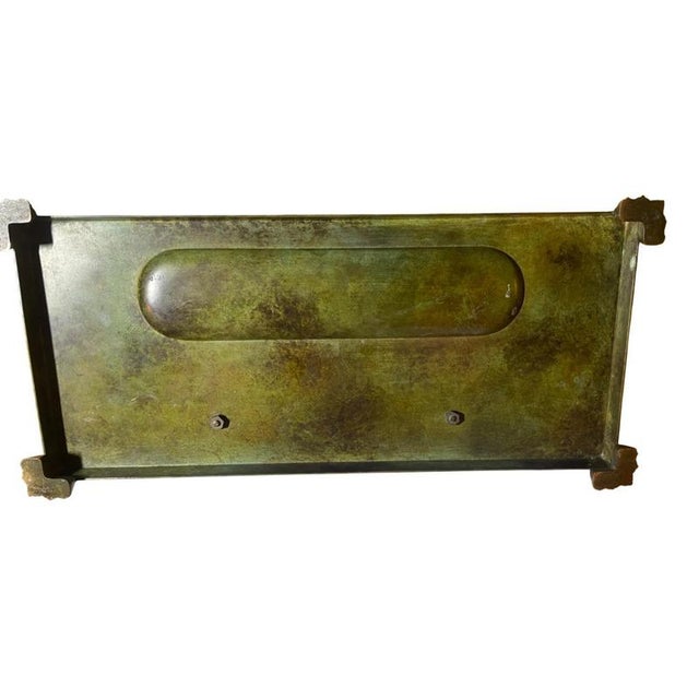 Bronze Lion Inkwell from GAB, 1930s For Sale - Image 4 of 5