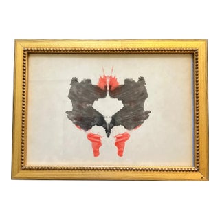1930’s Original Hermann Rorschach Inkblot Tests or Psycho Diagnostic Plates Framed For Sale