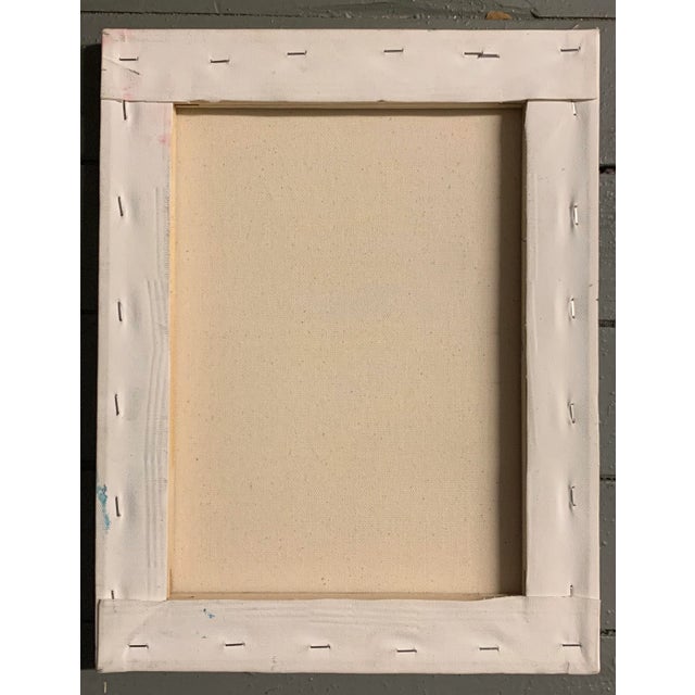 Adorable Vintage 80’s Original Painting: Fun Girl with Hula Hoop. 11” x 14” on Stretched Canvas.