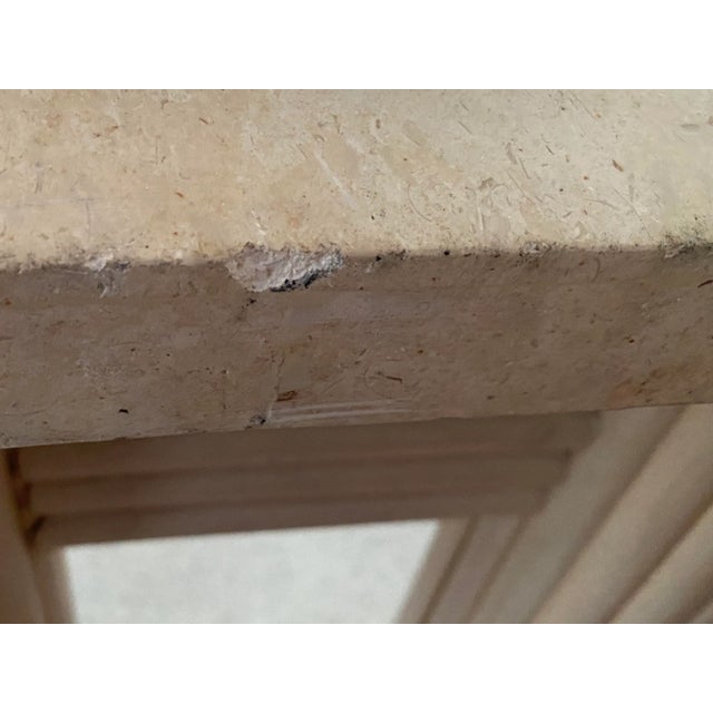 1980s Postmodern Stone Topped Console Table For Sale - Image 11 of 12
