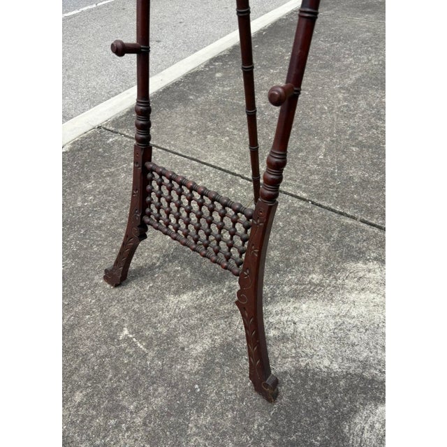 Stick & Ball Wood Display Victorian Easel from the late 1800’s era in and Arts & Crafts Style .