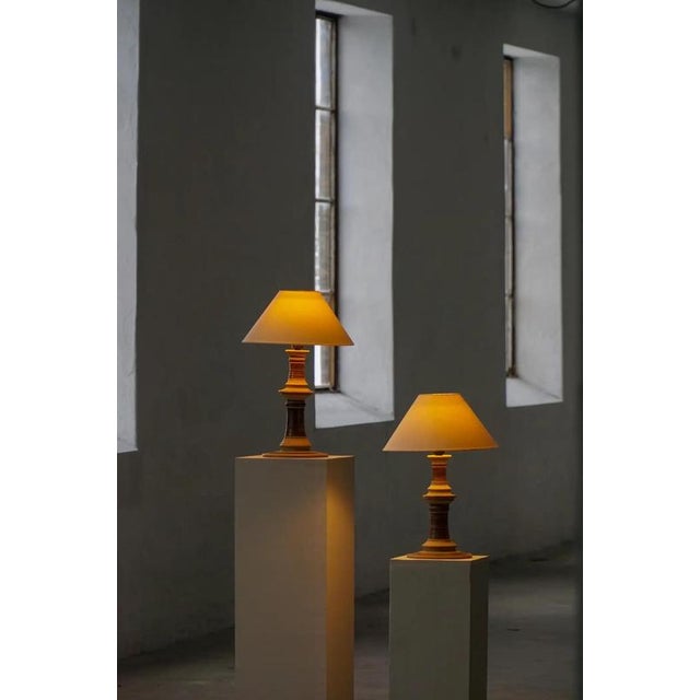 Tue Poulsen Mid-Century Scandinavian Ceramic Table Lamp attributed to Tue Poulsen, Denmark, 1970s For Sale - Image 4 of 18