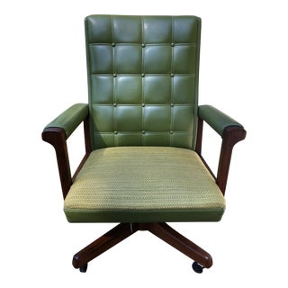 Mid Century Gunlocke Walnut Armchair For Sale