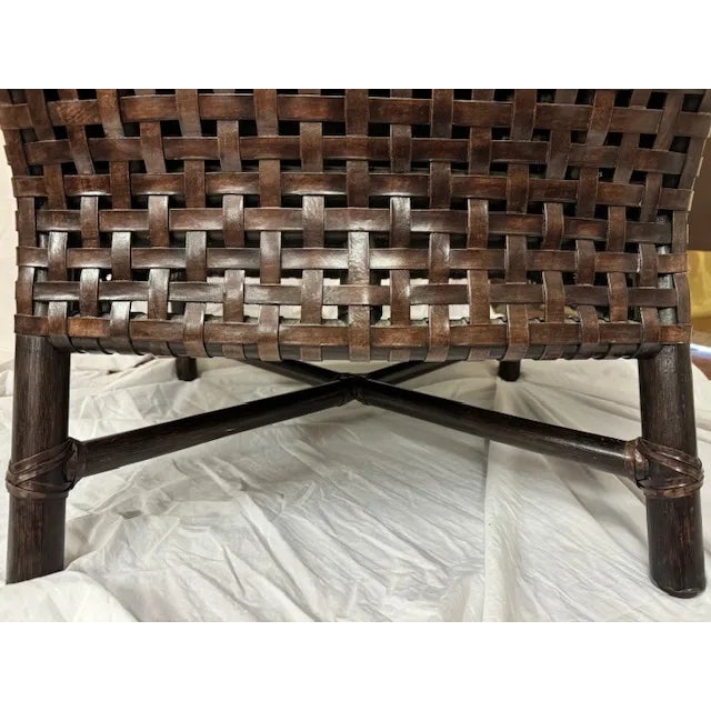 Brown Baker McGuire Transitional Accent Chair For Sale - Image 8 of 11