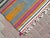 1960s 70s Multicolor Striped Design Turkish Runner Kilim Rug For Sale - Image 5 of 11