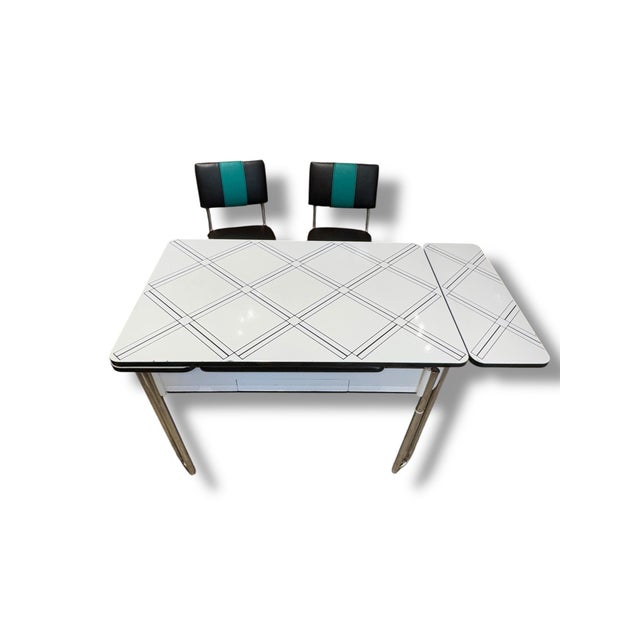 1960s Retro Table & 4 Chairs For Sale - Image 4 of 12