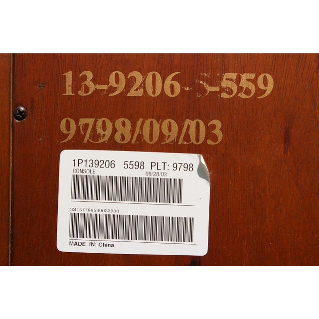 Ethan Allen Paint Decorated Demilune Commode For Sale - Image 11 of 18