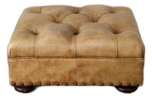 Vintage Ralph Lauren Leather Writer's Ottoman