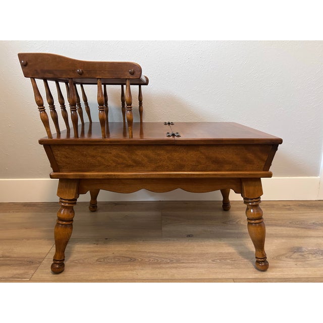Late 20th Century Vintage Ethan Allen Side Table For Sale - Image 5 of 10
