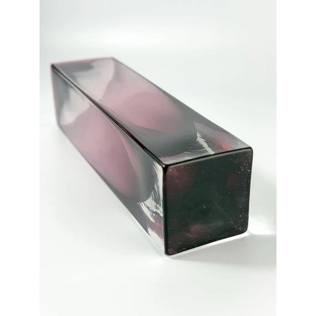 Glass Vintage Swedish Sommerso Glass Vase, 1970s For Sale - Image 7 of 9