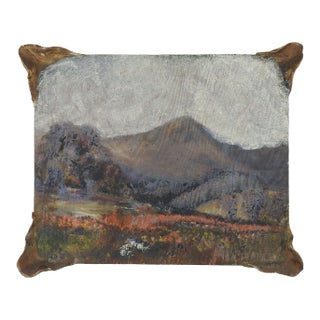 Small Early 20th Century Moutain Valley Landscape Painting For Sale