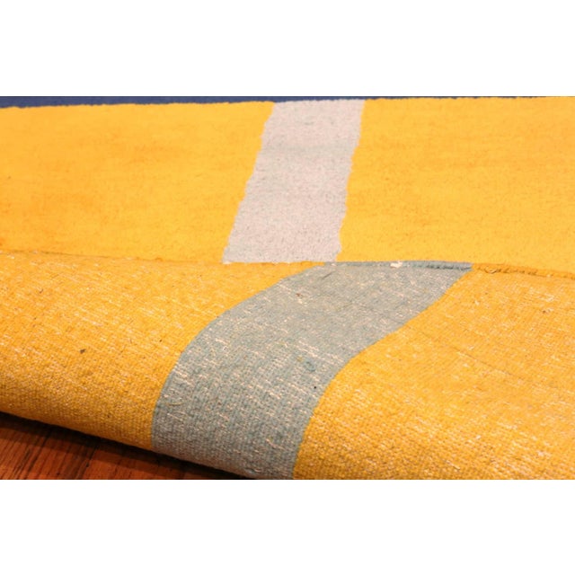 Abstract 1970s Nazmiyal Collection Ilya Bolotowsky Art Rug For Sale - Image 3 of 11