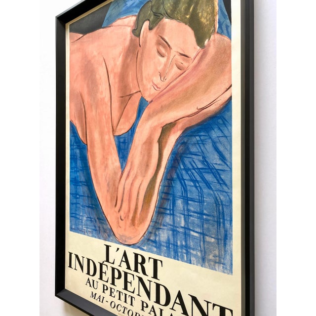 Henri Matisse Vintage 1937 Mourlot Fine Art Lithograph Print Framed Landmark French Exhibition Poster " Le Reve " 1935 For Sale - Image 11 of 13