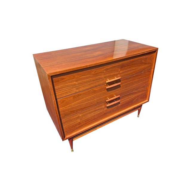 1960s Vintage Mid Century Modern Compact Dresser in Danish Style For Sale - Image 5 of 11