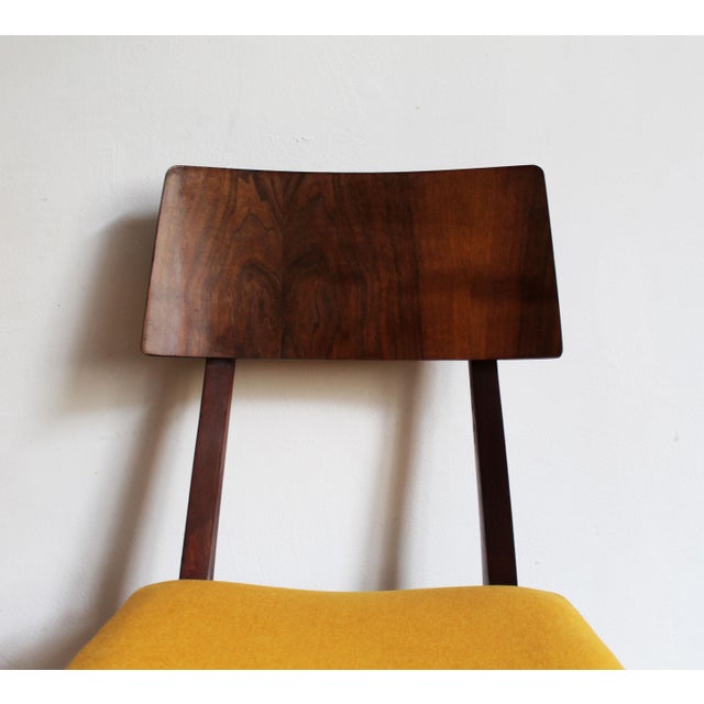 Mid-Century Scandinavian-Style Dining Chair in Walnut, 1960s For Sale - Image 10 of 17