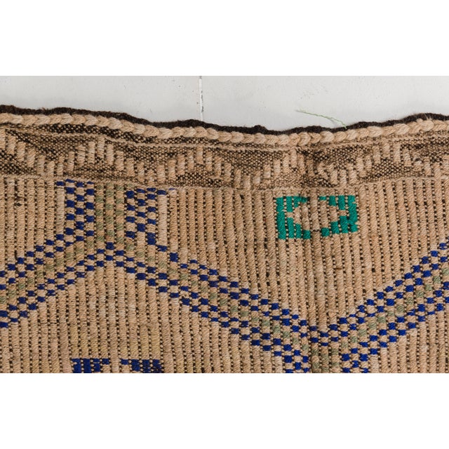 Tan Oushak Anatolian Kilim Rug For Sale - Image 8 of 10