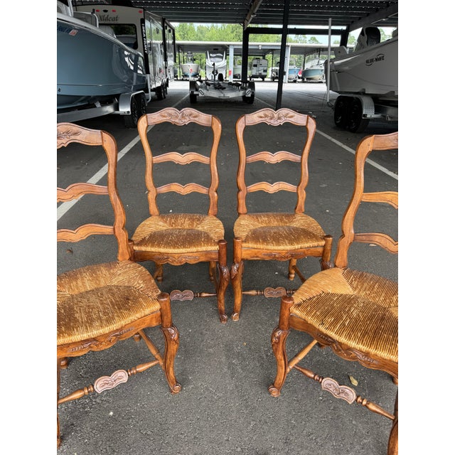 Set of 4 French Dining Chairs For Sale In Nashville - Image 6 of 7