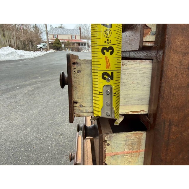 Antique Early American Premitive Style Apothecary Cabinet or Spice Drawer For Sale - Image 11 of 17