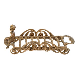 French Ormolu Gilt Cherub Soap or Sponge Holder For Sale