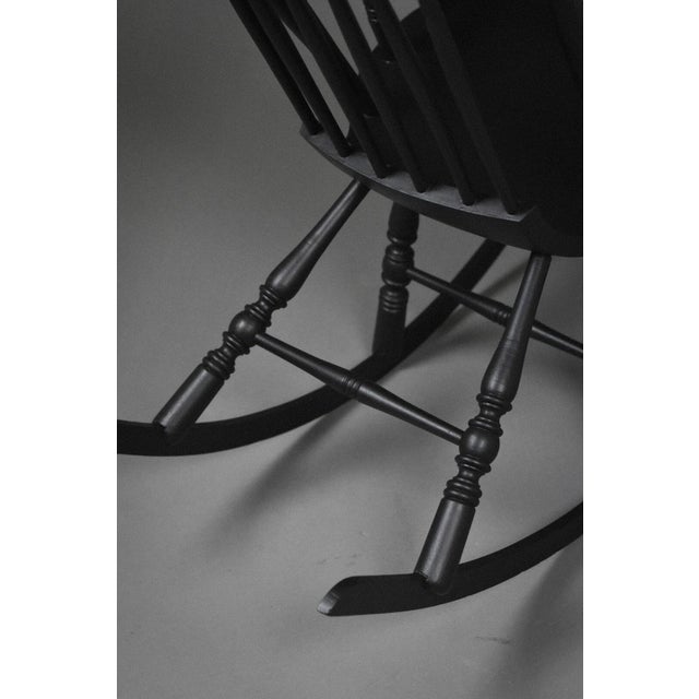 Wood Early 20th Century Scandinavian Gungstol Rocking Chair For Sale - Image 7 of 11