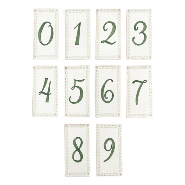 Crafted with care in Portugal, our unique ceramic tile house numbers are hand-molded and finished in a double-fired glaze....