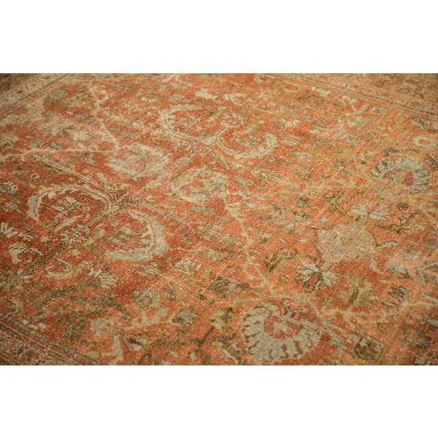 1930s Vintage Distressed Mahal Carpet - 6'11" x 9'7" For Sale - Image 5 of 10