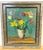 Green European Modernist Spring Still Life with Daffodils and Tulips, Signed "PS '41" For Sale - Image 8 of 15
