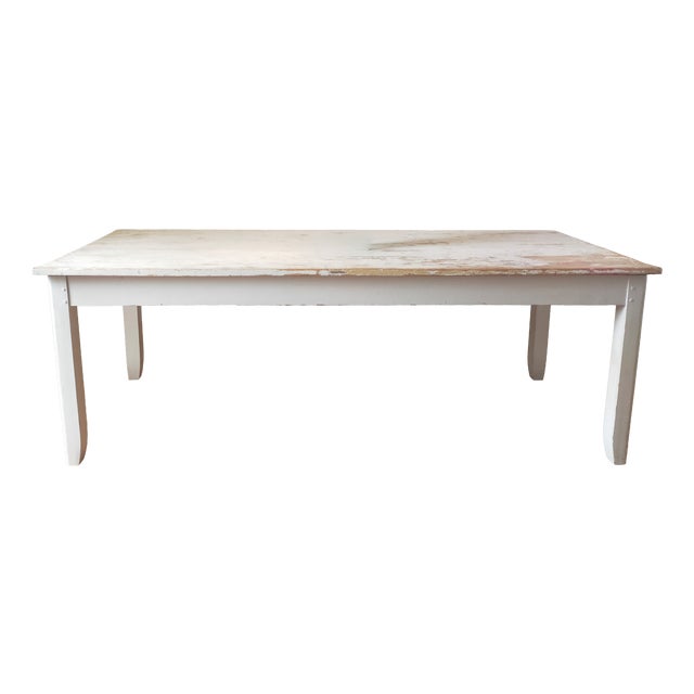 Antique White Dining Table For Sale