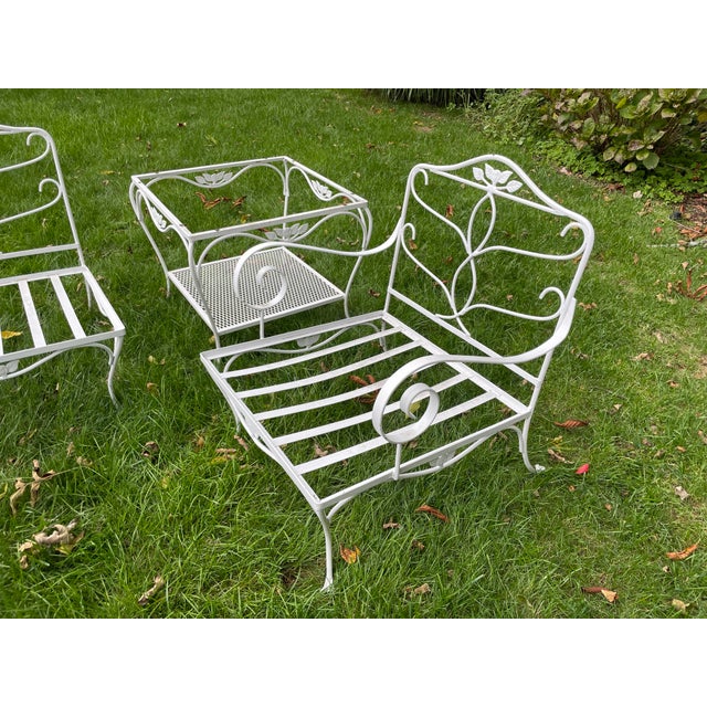 Salterini 1960s Salterini Wrought Iron Full Patio Seating & Tables Set, 14 Pieces For Sale - Image 4 of 12